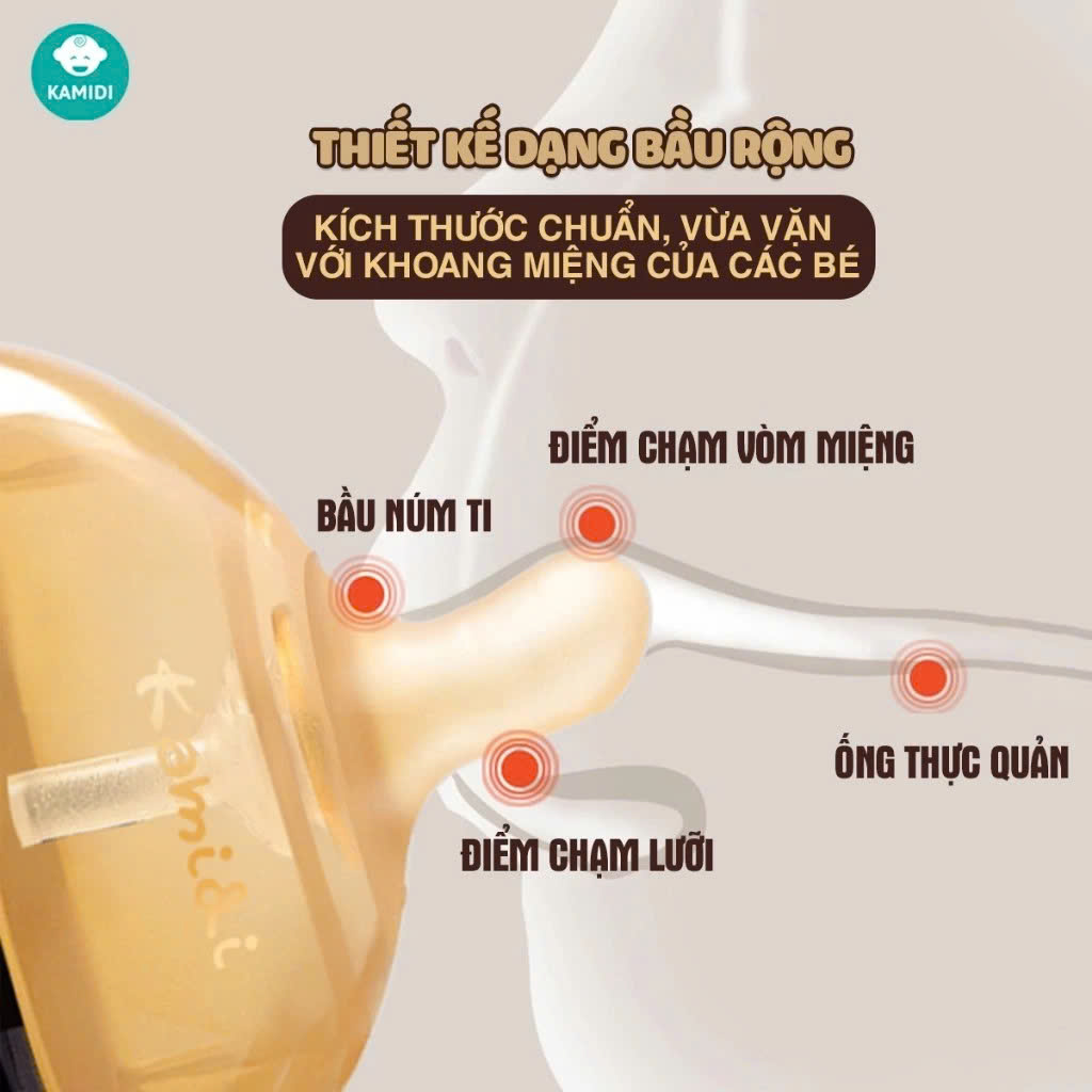 Bình Sữa Sơ Sinh PPSU Kamidi Baby 210ml