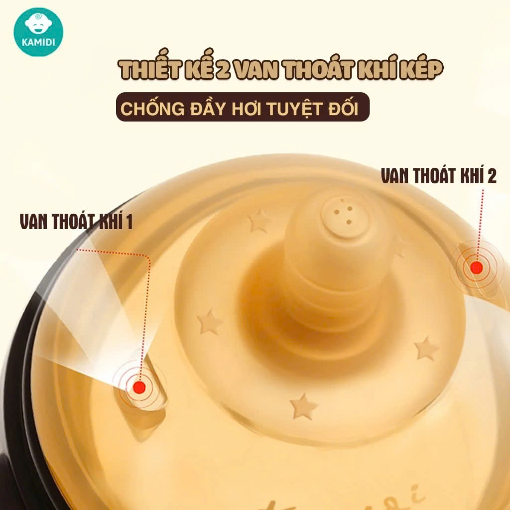 Bình Sữa Sơ Sinh PPSU Kamidi Baby 210ml