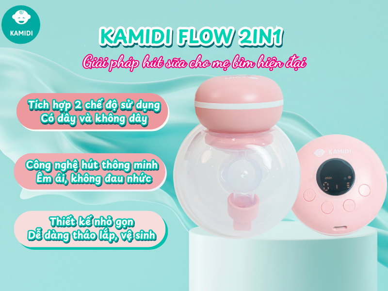 Máy hút sữa Kamidi Flow 2in1 