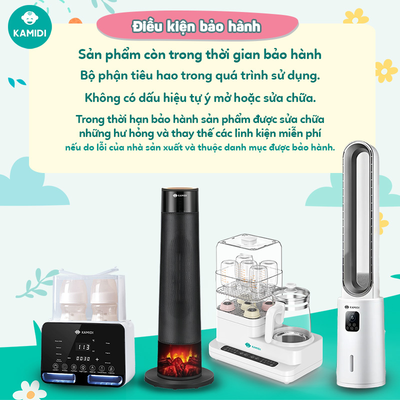 Máy sưởi gốm đa năng Kamidi Warm 2