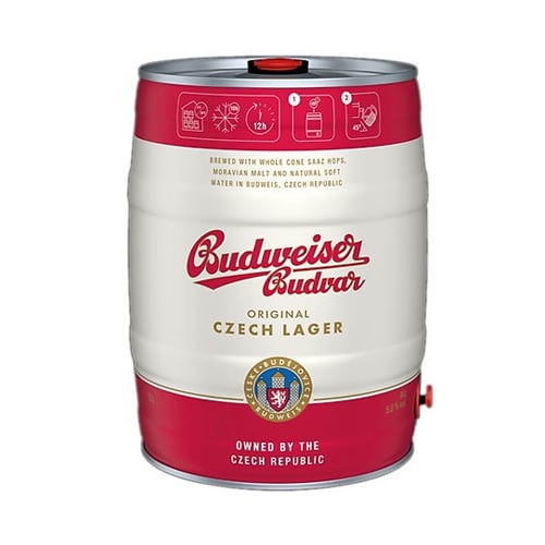 Bia Budweiser Budvar Tiệp Bom 5 lít