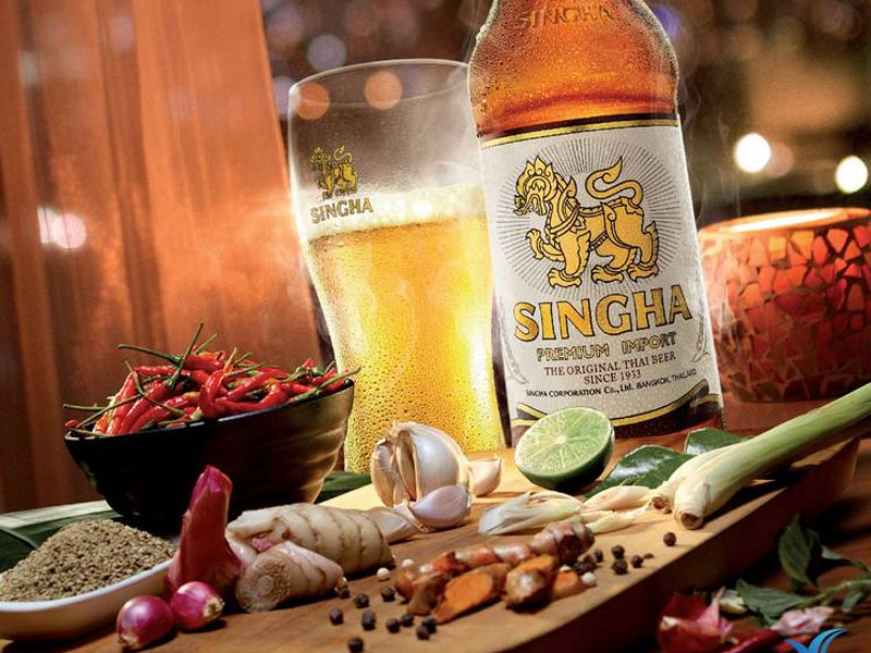 Bia chai singha 5%