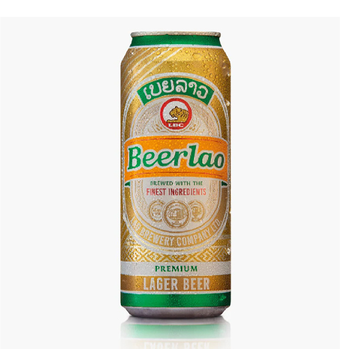 Bia Lào Vàng lon 500 ml