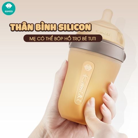 Bình Sữa Sơ Sinh Kamidi Baby Silicone 150ml
