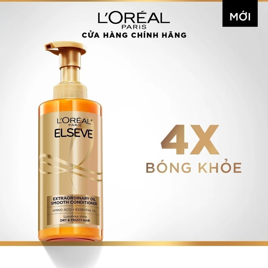 Dầu xả dưỡng tóc suôn mượt tóc cao cấp L'Oreal Paris Extraordinary Oil Smooth 440ml