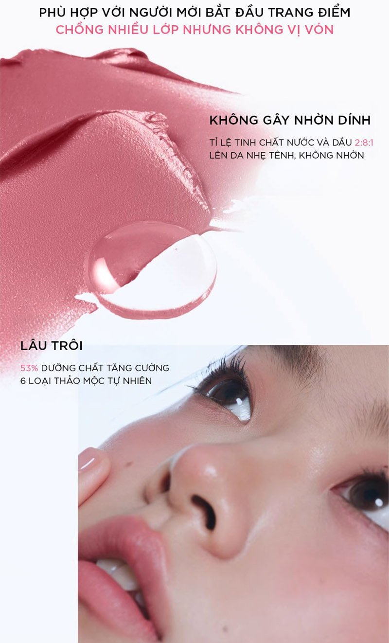 Son & Má Hồng Kem Đa Năng Judydoll Watery Multiuse Color Balm 6g – Mềm Mịn Lên Màu Tự Nhiên