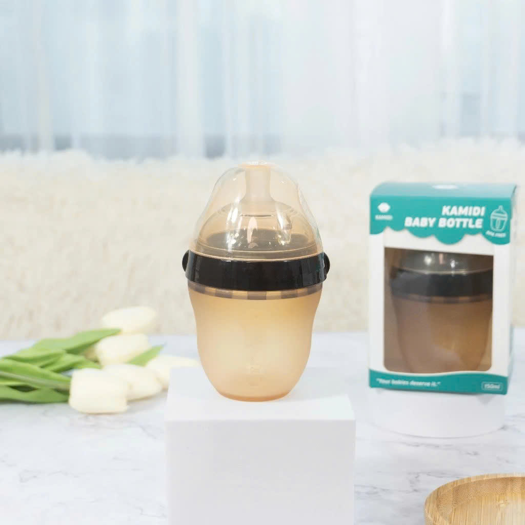 Bình Sữa Sơ Sinh Silicone Kamidi Baby Dành Cho Bé Newborn