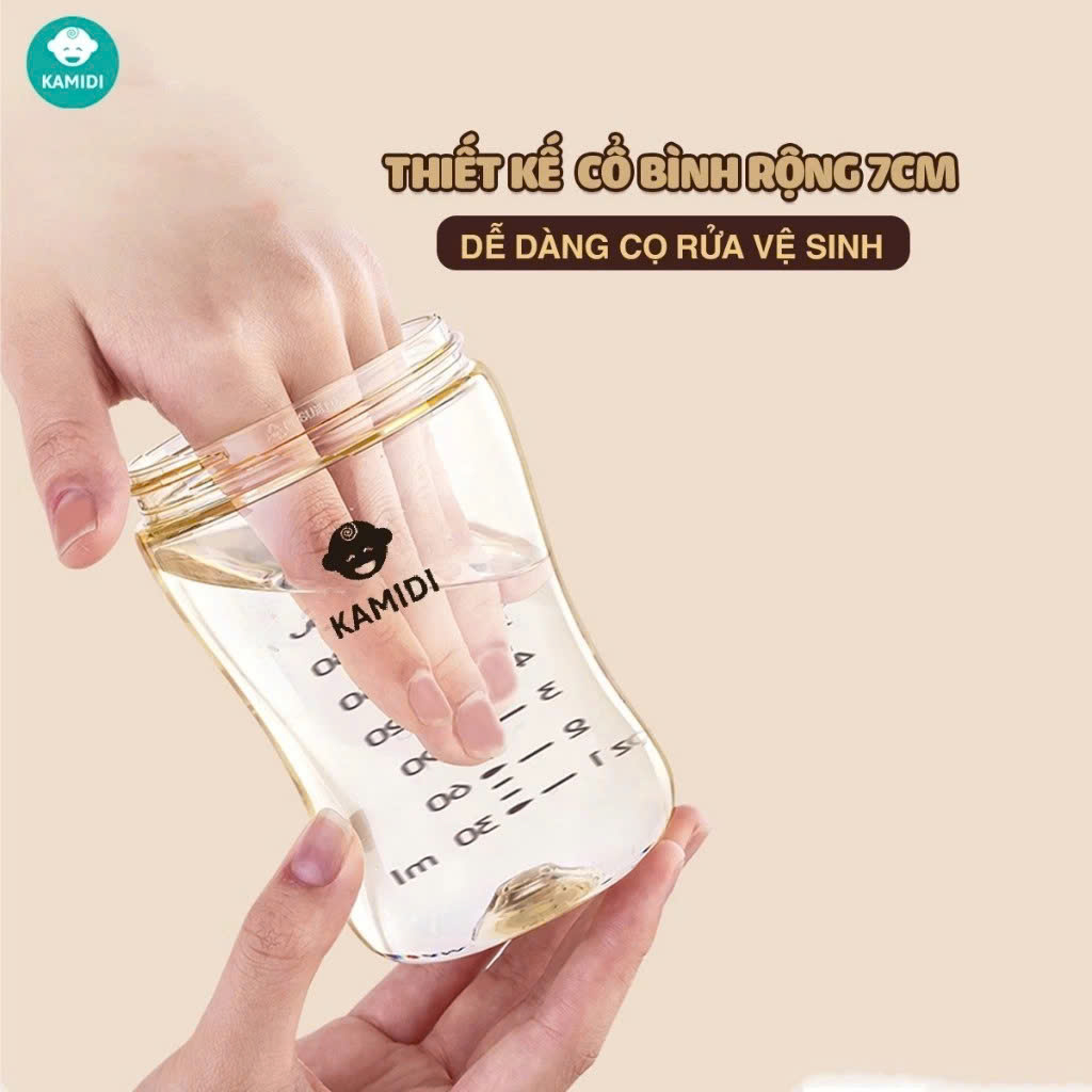 Bình Sữa Sơ Sinh PPSU Kamidi Baby 210ml