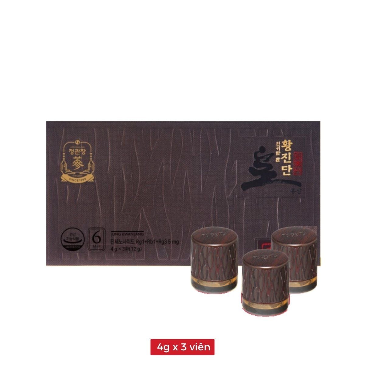 Hồng Sâm Linh Đan KGC Hwang Jin Dan 4g x 3 Viên