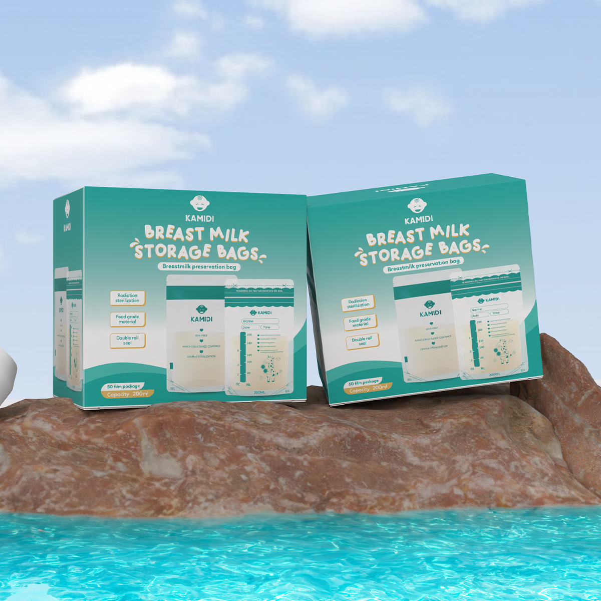 Túi trữ sữa Kamidi 200ml