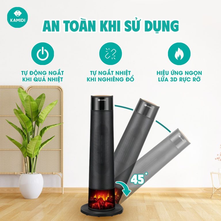 Máy sưởi gốm đa năng Kamidi Warm 2