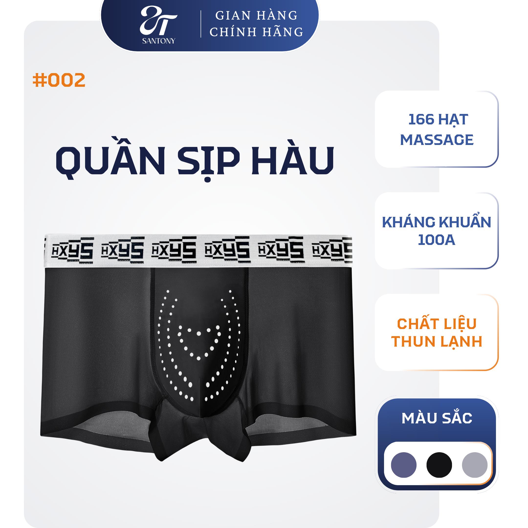 Quần Sịp Hàu Nam Kháng Khuẩn, Massage Lưu Thông Máu, Ôm Vừa Vặn, Thoáng Khí - HXYS0002