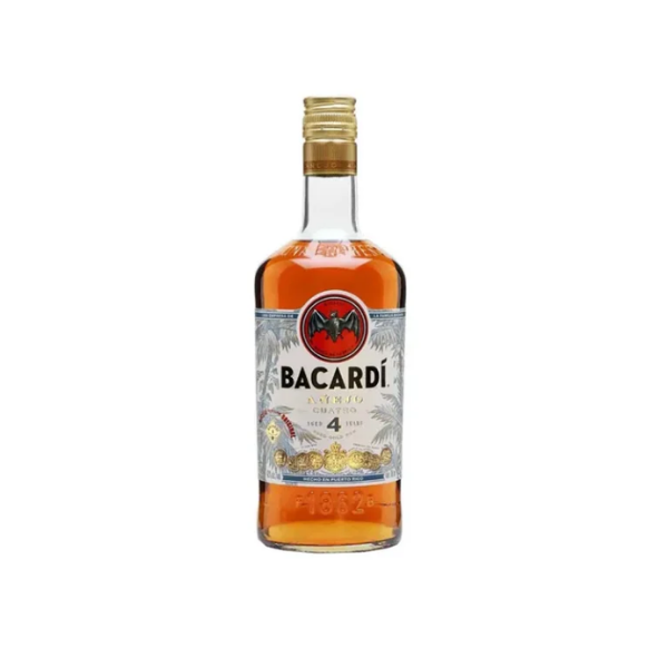Rượu Rum Bacardi Añejo Cuatro 4 Năm Puerto Rico 700ml (40%)