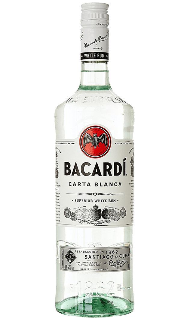 Rượu rum Bacardi Carta Blanca 1 Lít