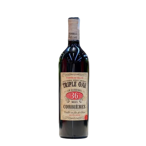 Rượu vang Triple Oak 36 Mois Corbieres 15%