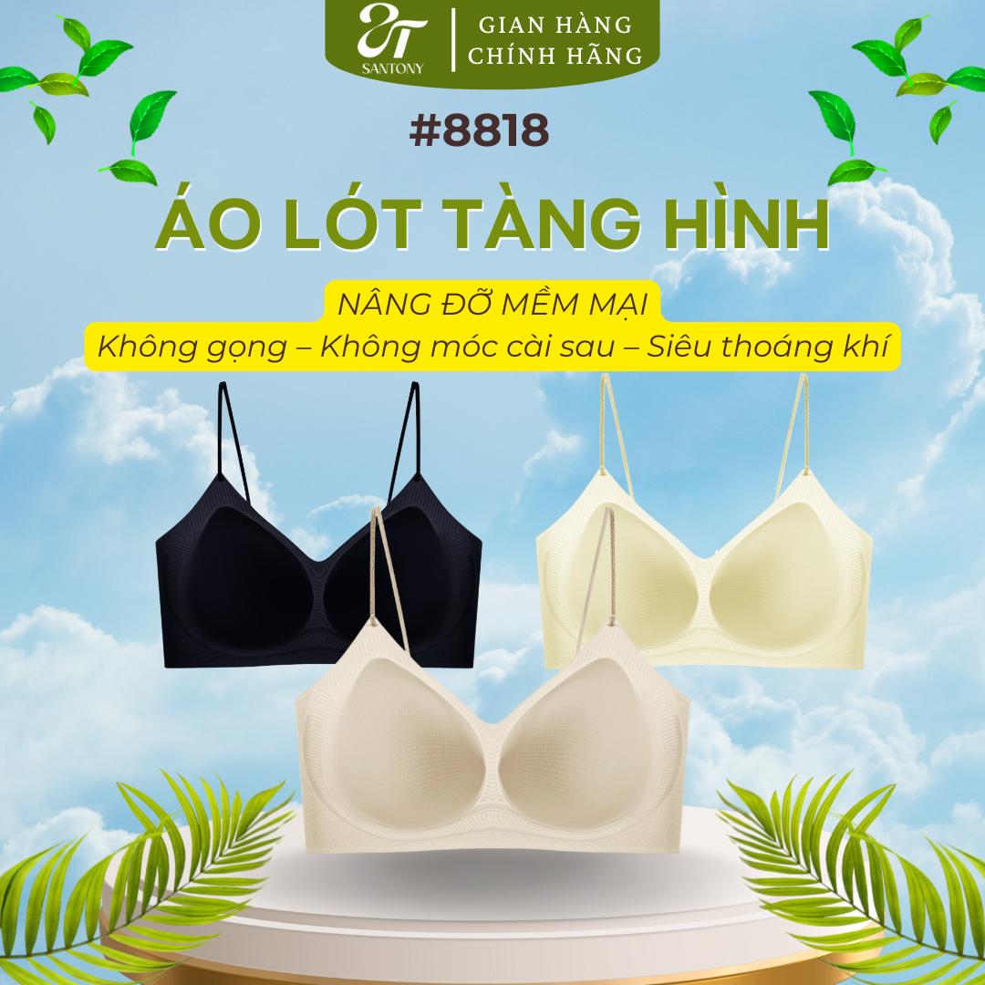 Áo Ngực Tàng Hình, Đường Gel Ôm Ngực Tự Nhiên, Vải Mỏng Nhẹ Siêu Đàn Hồi, Thoáng Khí, Dây Áo Mảnh Gợi Cảm - 8818