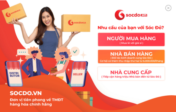 SOCDO.VN - Sứ mệnh phát triển bán hàng toàn dân