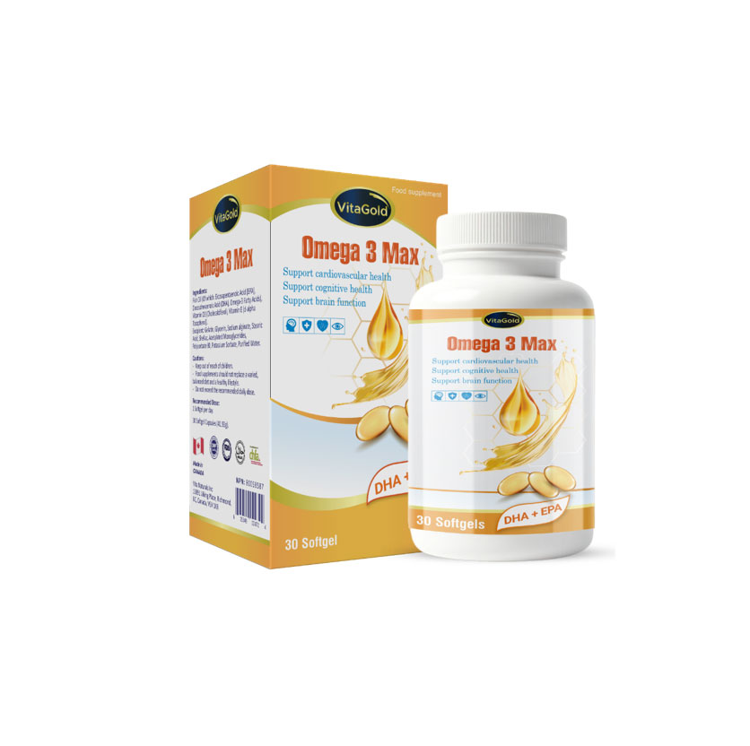 Vitagold Omega 3 Max – Hỗ Trợ Tim Mạch, Não Bộ, Thị Lực, Dầu Cá Tinh Khiết , Viên Uống Bổ Sung