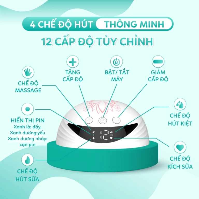 Máy hút sữa rảnh tay hoa sen Kamidi Smart