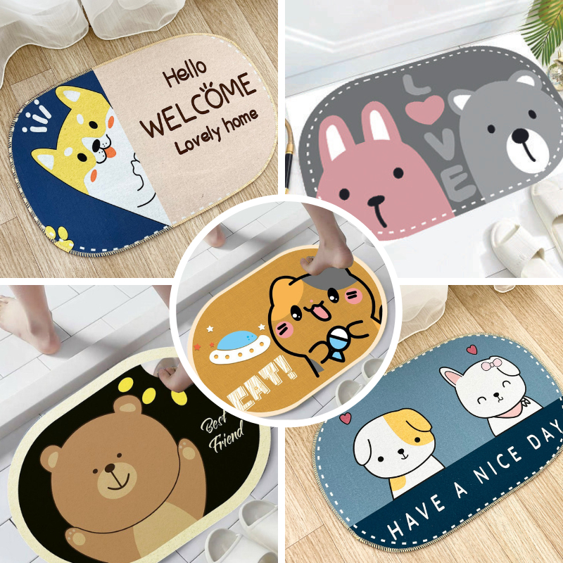 Combo 6 tấm thảm lau chân, thảm chùi chân nhà bếp bali 40x60cm