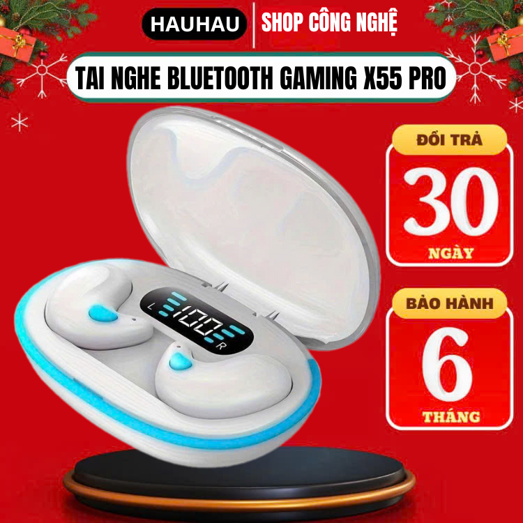 Tai Nghe Ngủ X55 PRO Âm Thanh Nổi HIFI Cùng Với Mic Tích Hợp Chống Nước Và Khử Tiếng Ồn Cho Tai Nghe Điều Khiển Cảm Ứng