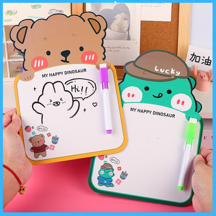 Bảng vẽ viết cho bé có thể xoá dễ dàng, đồ dùng học tập  dễ thương văn phòng phẩm tiện dụng cho học sinh