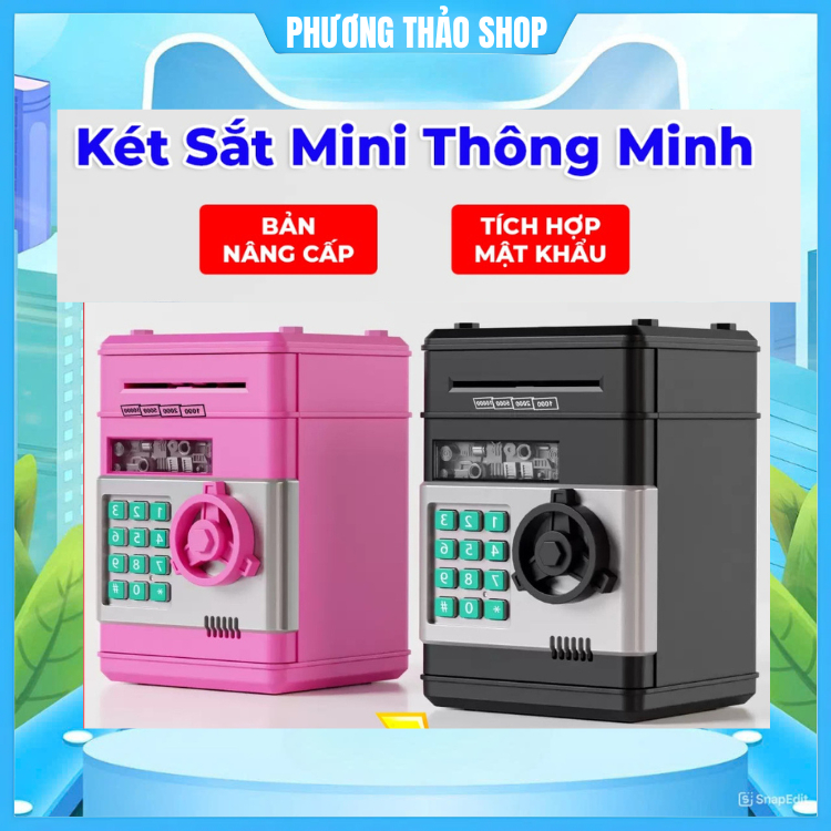Két mật mã Mini Thông Minh Tích Hợp Mật Khẩu, Tiết Kiệm Cho Trẻ Em, Két Sắt Có Âm Nhạc Nhiều Mẫu Mã Lựa Chọn