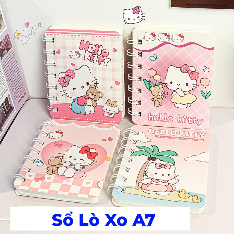 Sổ Tay Ghi Chép Mini Dễ Thương Lò Xo Tiện Lợi, Sổ Note Mini ,Sổ Nhật Ký Nhỏ Thiết Kế Dễ Thương 80 Trang có dòng