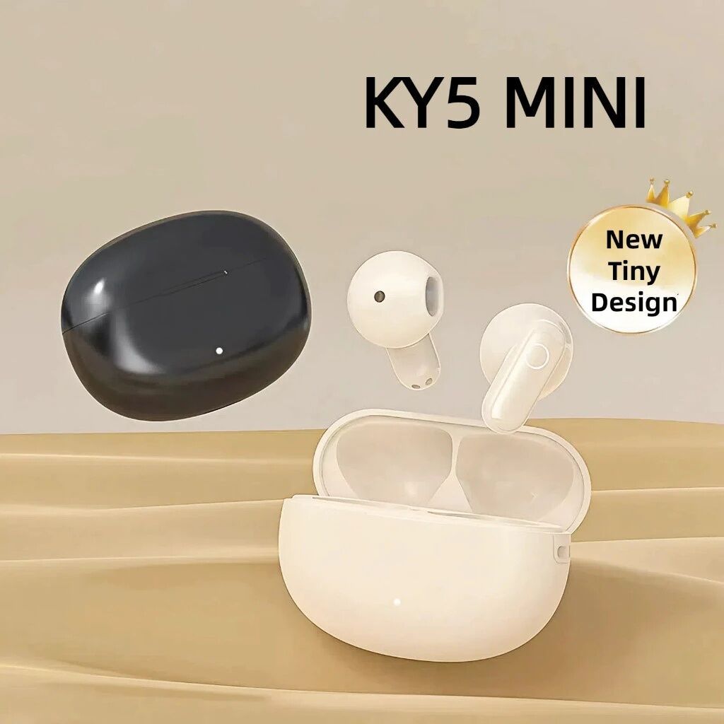KY5 Tai nghe không dây Bluetooth mini với điều khiển cảm ứng, tai nghe chất lượng cao, giảm tiếng ồn ENC