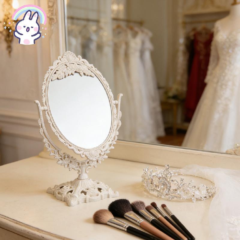 360° Gương trang điểm xoay theo phong cách Baroque Châu Âu Trang điểm để bàn