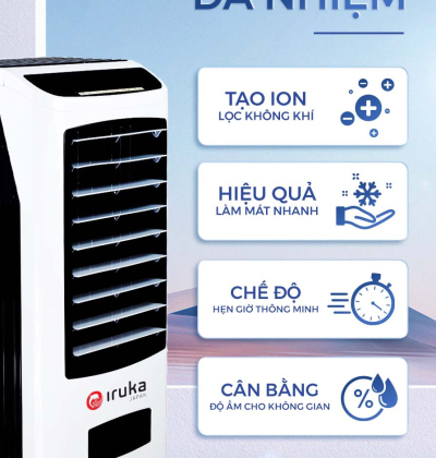 Quạt làm mát iruka i-99, hàng chính hãng, bảo hành 12 tháng