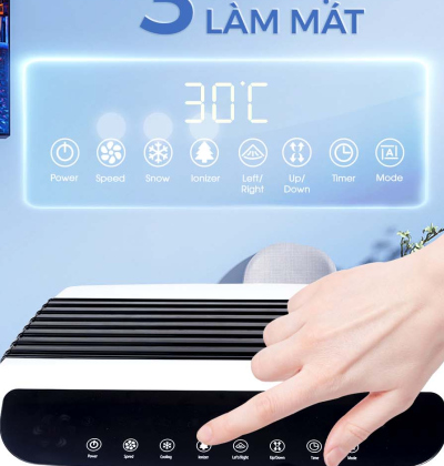 Quạt Làm Mát Và Lọc Không Khí Iruka I-99, Hàng Chính Hãng, Bảo Hành 12 Tháng