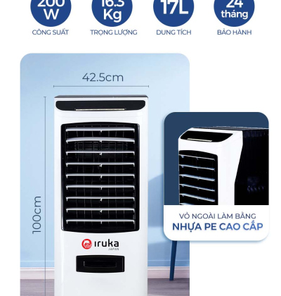 Công suất của máy là 200W hoạt động mạnh mẽ, giúp không gian được làm mát nhanh chóng. 