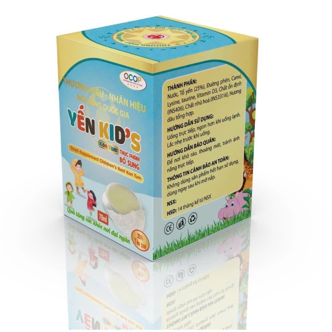 Yến Sào Kid’s Kon Tum 70ml – Tăng sức đề kháng, hỗ trợ phát triển cho bé